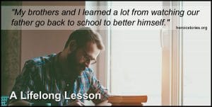 A Lifelong Lesson