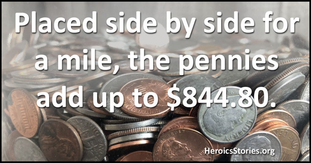 A Mile of Pennies